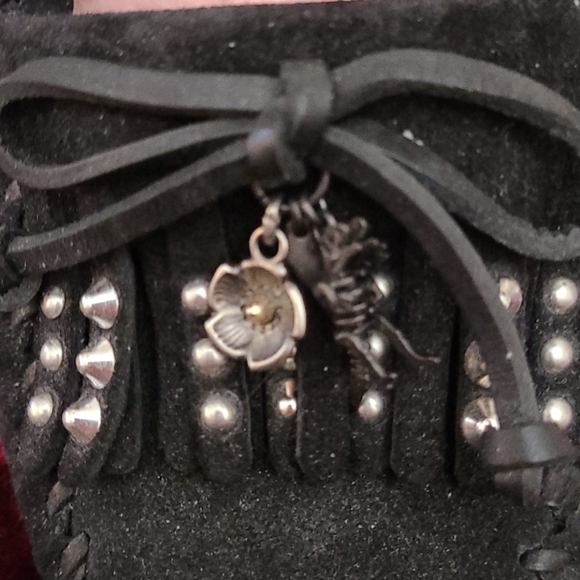 COACH REXY ROCCASIN EMBELLISHED MOCCASIN FLATS - Picture 6 of 8